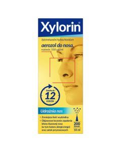 Xylorin, 0,55 mg/ml, aerozol do nosa, 18 ml