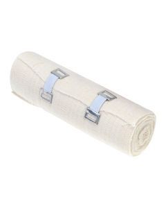 Romed, Opaska elastyczna tkana, z zapinką, 5 m x 15 cm, 1 szt.