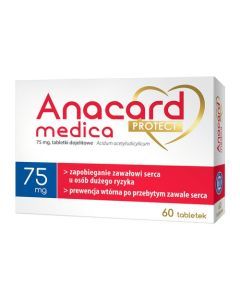 Anacard Medica Protect, 75 mg, tabletki dojelitowe, 60 szt.