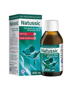 Natussic, (7,5 mg/5 ml), syrop, 200 ml
