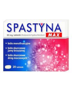 Spastyna Max, 80 mg, tabletki, 20 szt.