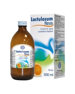 Lactulosum Hasco, 2,5 g/5 ml, syrop, 500 ml