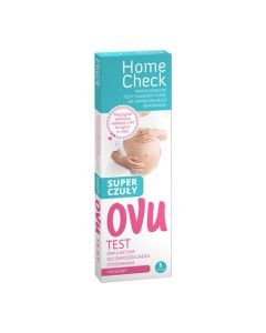 Home Check Ovu, paskowy test owulacyjny, super czuły, 5 szt.