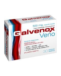 Galvenox Veno, 500 mg, kapsułki twarde, 30 szt.