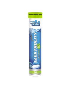 Elektrolity OptiMusss, tabletki musujące, smak mojito, 20 szt.