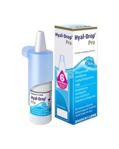 Hyal-Drop Pro, nawilżające krople do oczu, 10 ml