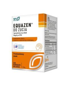 Equazen do żucia, kapsułki do żucia, smak truskawkowy, 240 szt.