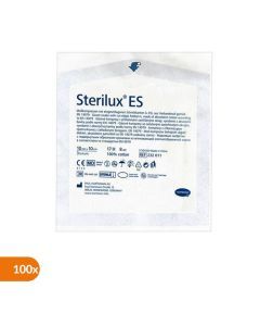 Sterilux ES, kompresy niejałowe, 17-nitkowe, 8 warstwowe, 10 cm x 10 cm,  100 szt.
