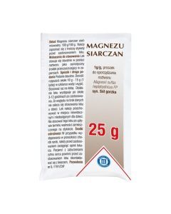 Magnezu siarczan (Magnesium sulfas), proszek do sporządzania roztworu, 25 g (Hasco)
