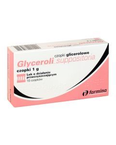 Czopki glicerolowe, 1 g, 10 szt. (Farmina)