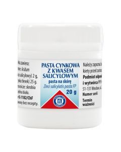 Pasta cynkowa z kwasem salicylowym (Pasta Lassara), 20 g (Hasco)