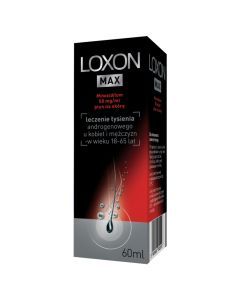 Loxon Max (Loxon 5%), 50 mg/ml, płyn na skórę, 60 ml