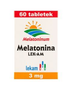 Melatonina, tabletki, 3 mg, (Lek-AM), 60 szt