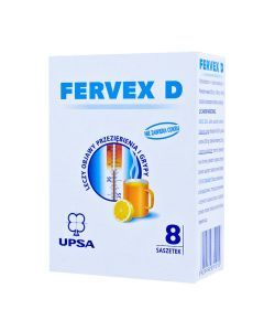 Fervex D, granulat do sporządzania roztworów doustnych, 8 saszetek