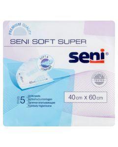 Seni Soft Super, podkłady higieniczne, 40 cm x 60 cm, 5 szt.