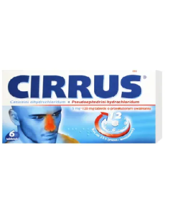 Cirrus Duo (Cirrus), 5 mg+120 mg, tabletki o przedłużonym uwalnianiu, 6 szt.