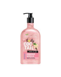 BODY COCTAIL, Nawilżający balsam do ciała RABARBAR + WANILIA, 400 ml
