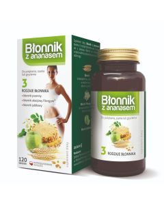 Błonnik z ananasem, tabletki do ssania, 120 szt. (Colfarm)