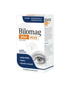 Bilomag Plus Oczy, tabl.powl., 75 szt