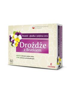 Drożdże z bratkiem, tabletki, 60 szt.