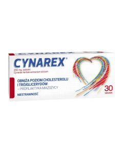 Cynarex, tabletki, 250 mg, 30 szt.