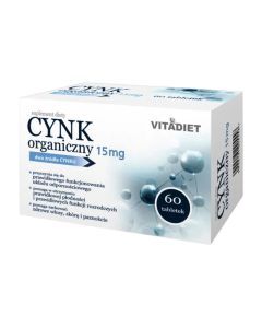 Cynk organiczny 15 mg, tabl., 60 szt