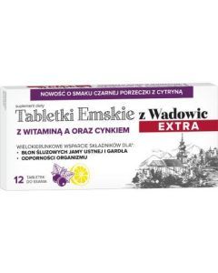 Tabletki Emskie z Wadowic Extra, tabl.do ssania, 12 szt