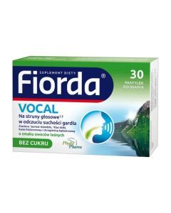 Fiorda Vocal o sm.owoców leśnych, pastyl.do ssania, 30 szt