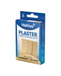 HELTISO, Plaster opatrunkowy do cięcia tkaninowy 1m x 8cm, 1 szt.