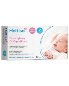 Heltiso test ciążowy Duo, (płytk.+płytk.)