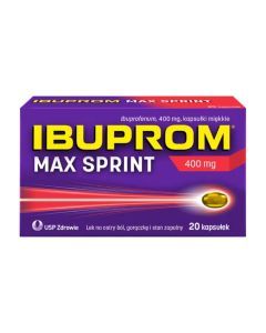Ibuprom Max Sprint, 400 mg, kapsułki miękkie, 20 szt.