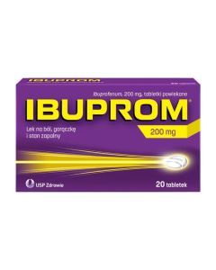 Ibuprom, 200 mg, tabl.powl.,20 szt