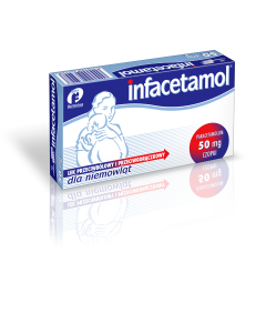 Paracetamol Farmina, 50 mg, czopki dla niemowląt, 10 szt.