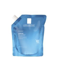 Lipikar Gel, kojący i ochronny żel do mycia twarzy i ciała, refill, 400 ml