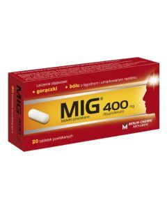 MIG, 400 mg, tabletki powlekane, 20 szt.