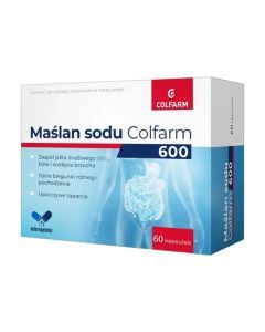 Maślan sodu 600 Colfarm, kaps., 60 szt