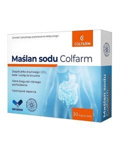 Maślan sodu Colfarm, kaps., 30 szt