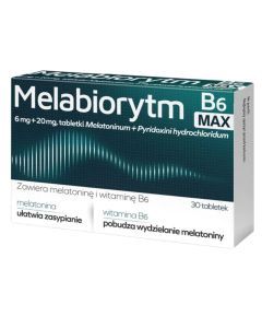 Melabiorytm B6 Max, 6 mg + 20 mg, tabl., 30 szt