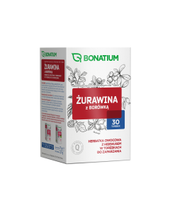 Bonatium Żurawina z borówką, herbatka owocowa z hibiskusem 30 szt