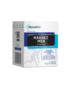 Novativ Magnez Men (Korzeń Maca), tabletki, 60 sztuk