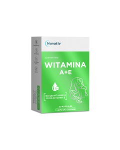 Novativ Witamina A+E, kapsułki, 30 sztuk