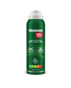 Moskine MAX spray na komary, kleszcze, meszki (30%DEET), 200ml