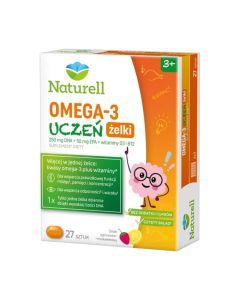 Naturell Omega 3 Uczeń, żelki, 27 szt