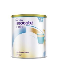 Neocate Junior 1+, żywność specjalnego przeznaczenia medycznego o smaku waniliowym, 400 g