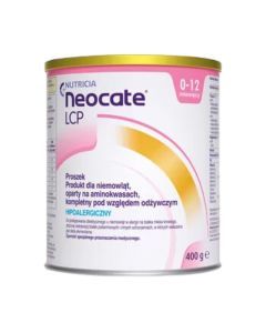 Neocate LCP, żywność specjalnego przeznaczenia medycznego, dieta hipoalergiczna, proszek, 400 g
