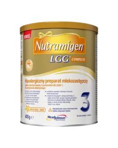 Nutramigen 3 LGG Complete, hipoalergiczny preparat mlekozastępczy, proszek, 400 g