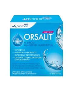 Orsalit nutris, smak malinowo-jagodowy, saszetki (proszek), 10 szt.