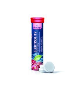 Protego Elektrolity Cherry, tabletki musujące, 20 szt.