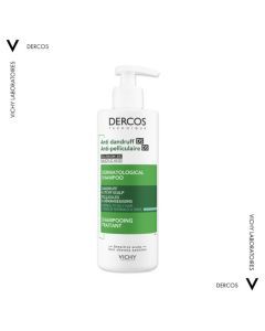 Vichy Dercos, szampon przeciwłupieżowy, włosy tłuste, 390 ml