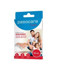 Pasocare Family Plus, zestaw plastrów, 20 szt.